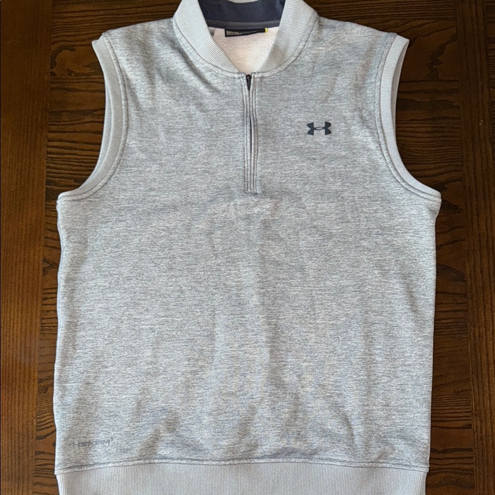 Under Armour Gray Zip Up Sweater Vest